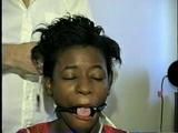 BLACK, RING GAGGED, MOUTH STUFFED SHONDA (D10-14)