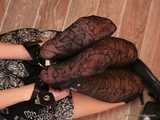 Marvita - Sweet punishment for a hot girls featuring leather cuffs and a tape gag