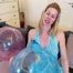 teasing and popping eight B14 and P18 soap balloons