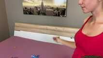 popping Q16 polka dots and Q24 balloons with wooden stick and fingernails