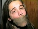 UK GIRL LISA WRAP TAPE GAGGED & TOE TIED (D34-10)