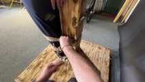 Rachel Adams Poletied and gagged by an Intruder