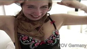 "Under german roofs" - Vanessa with Pantyhose Part 02