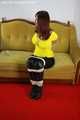 Lisa roped on couch PICS