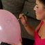 painting on balloons