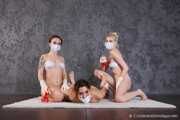 Terry&Vanessa&Penny04-2 - There's a conflict between models and they solve it by bondage