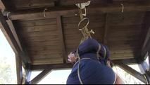 Versicherungsvertreterin mit Shibari bestraft