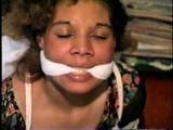 STUFFED MOUTH, BALL-TIED, UP-SKIRT HOSTAGE BETH (D18-5)