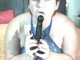 Anna's black dildo