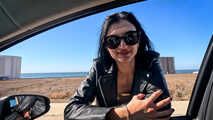 UP YOUR SKIRT AND GET IN THE COCK! Car-Sex with Skinny-Teen Madison