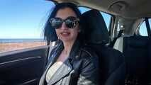 UP YOUR SKIRT AND GET IN THE COCK! Car-Sex with Skinny-Teen Madison