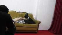 Larissa hogtied