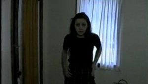  F0RCED TO STRIP, TIE, GAG, HANDCUFF & USE VIBRATOR ON HERSELF (D19-13)