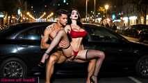 GoL Night public hard sex busty brunette slut