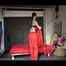HOTHOTHOT DESTINY wearing a sexy shiny nylon shorts and a rain jacket putting on another rain suit and enjoy the feeling (Video)