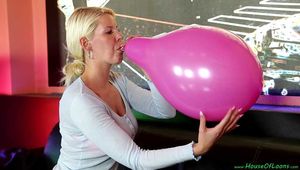 Blow2Pop pink promotional balloon