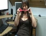 Yvette in the office