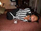 Suspended hogtie