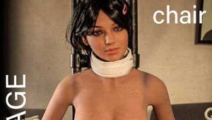 Mia's couch version of the bondage chair - Part 1