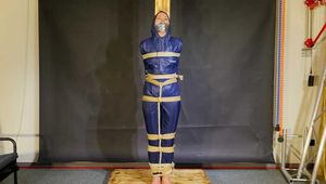 Rachel Adams Poletied and gagged by an Intruder