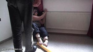 Wendy handcuffed