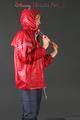 Anastasia posing in a foto studio wearing supersexy rainwear (Pics)