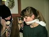 26 Yr OLD BARMAID SALLY DOES RANSOM CALL & IS CLEAVE GAGGED 3 TIMES (D46-4)