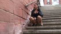 064016 Kima Takes A Pee On The Steps Down From The Bridge