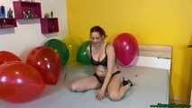 sexy balloon pops following picture instructions