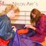 Alina and a friend of her preparing the bed for relaxing and lolling both wearing sexy shiny nylon rainwear (Pics)