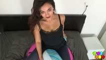 334 Tequila plays with her swim rings