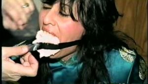 40 Yr OLD HAIRDRESSER, BALL, RING, & TUBE-GAGGED HOSTAGE (D27-16)