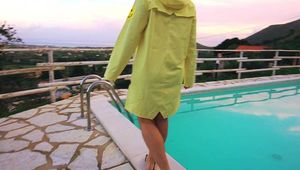 Rainwear in the villa 