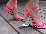 Cane soda crush with stiletto heels