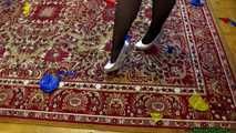 sexy highheel and feet popping thai balloons #2