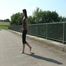 barfoot girl over the motoway