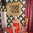 Miss Francine bound and gagged in a long red Latex dress (with making off video)