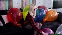 Rauchen und Cigpopping von Ballons