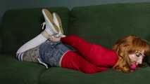 Sweet Cheeks in White Sneakers and Hogtie