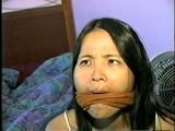 24 Yr OLD VIETNAMESE DAISY WRITES A K1DNAP NOTE, MAKES A RANSOM CALL & HAS HER SWEATY NYLON SOCK STUFFED IN HER MOUTH (D47-8)