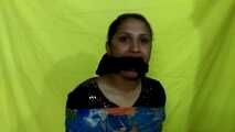 Cheri bound and gagged in borka