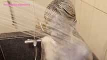 Xiaomeng Experiencing Bling Silver Body Painting