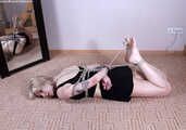 Loretta hogtied