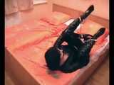 Selesta Naughty – Vampire girl gets perfect hogtie from her partner (video)