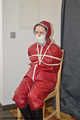 Lady Nadja hard bound and multiple gagged in AGU rainwear