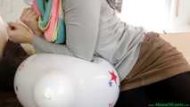 balloon playing and popping with a Blow2Pop