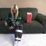 1360a Greta in Xmas Pressie part 1 Tape and Socks