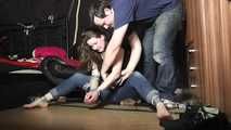 Michelle taped and tickled 