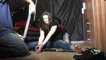 Michelle taped and tickled 