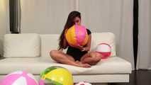 255 Beach ball riding with Tequila